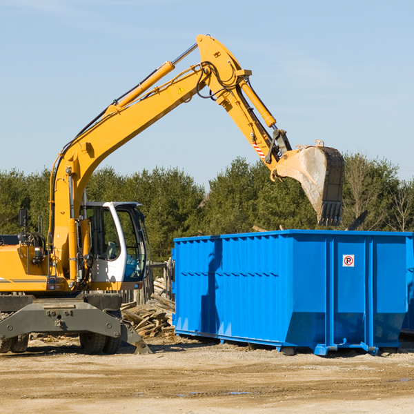 how does a residential dumpster rental service work in Stockland